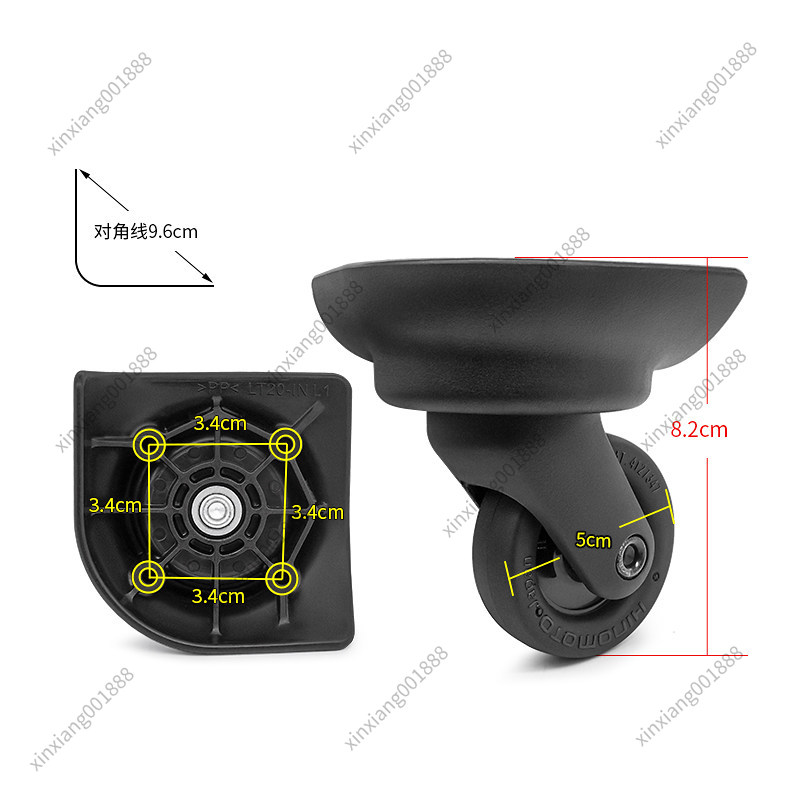 Silent Replacement Luggage Wheels - Ersatzräder für Samsonite Gepäck LT20-1N HINOMOTO