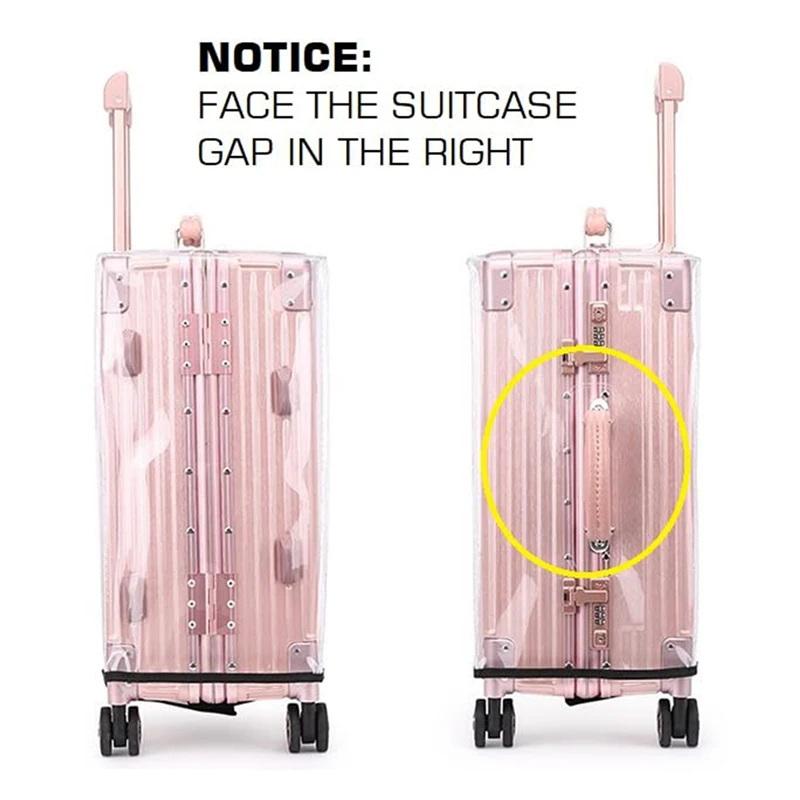 Luggage Protective Cover Transparent - 1 Stück transparenter PVC-Kofferschutz, staubdicht, kratzfest,