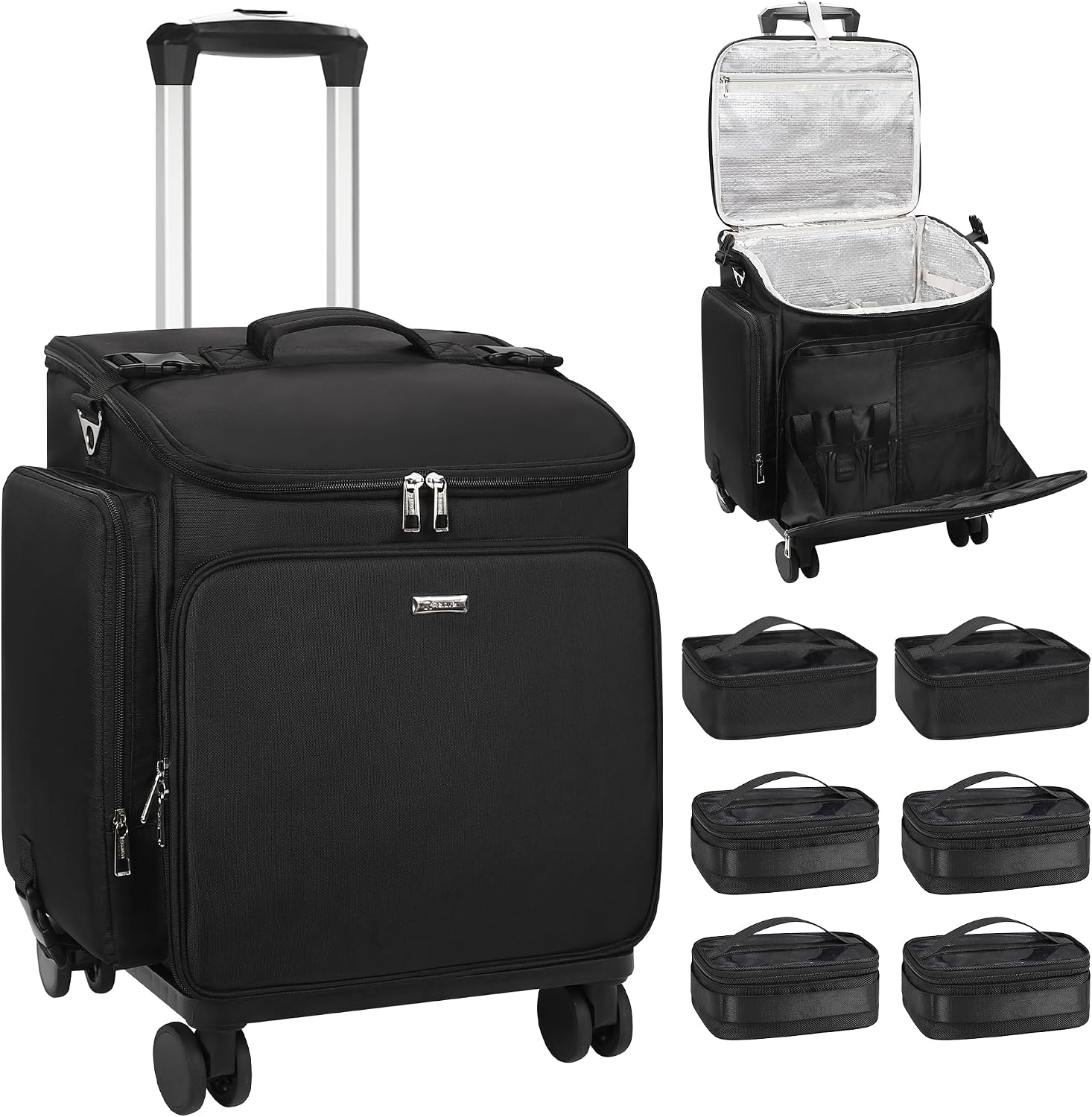 Travel Bags - Rollender Make-up-Koffer, Haarwerkzeug-Reisetasche, Kosmetikkoffer auf Rädern