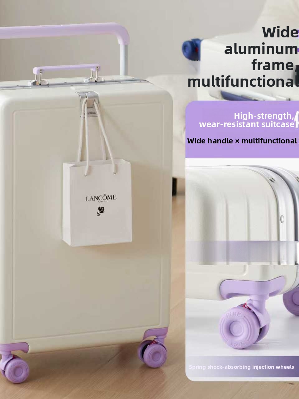 Aluminum Frame Carry On Luggage - Neuer Großraum-Koffer mit Aluminiumrahmen und breitem