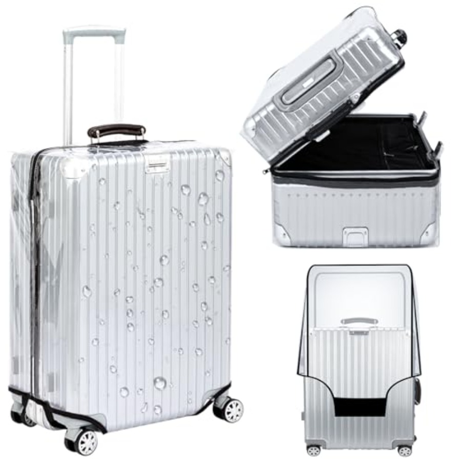 Luggage Protective Cover Transparent - Veki Transparente Kofferhülle PVC-Schutzhülle mit Reißverschluss