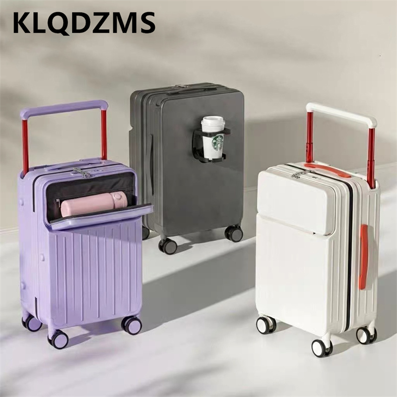 Front Opening Laptop Luggage 24 Inch - KLQDZMS Koffer mit Frontöffnung, 20 Zoll,
