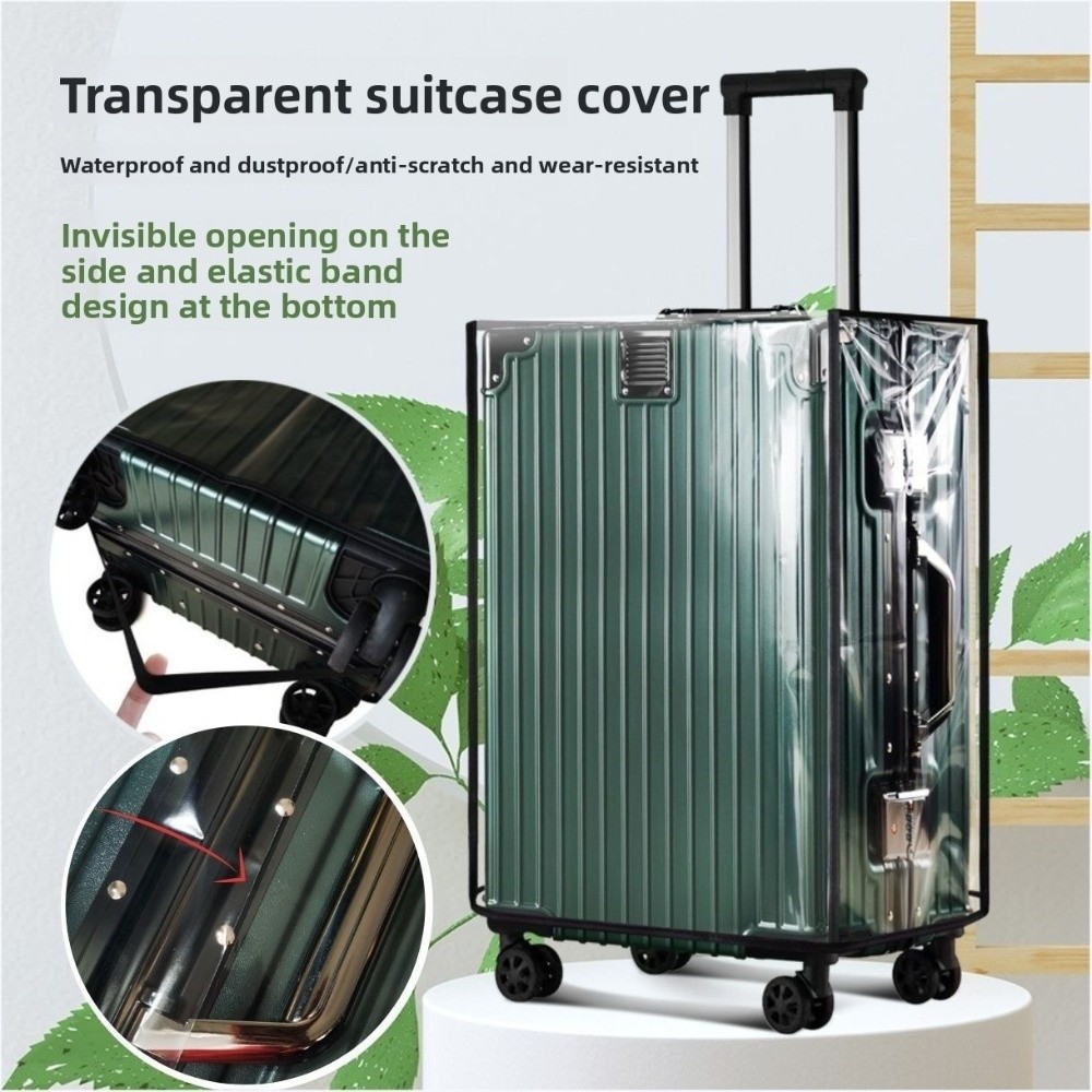 Luggage Protective Cover Transparent - 18-30 Zoll Reisegepäck-Abdeckung PVC Transparente Kofferschutzhülle