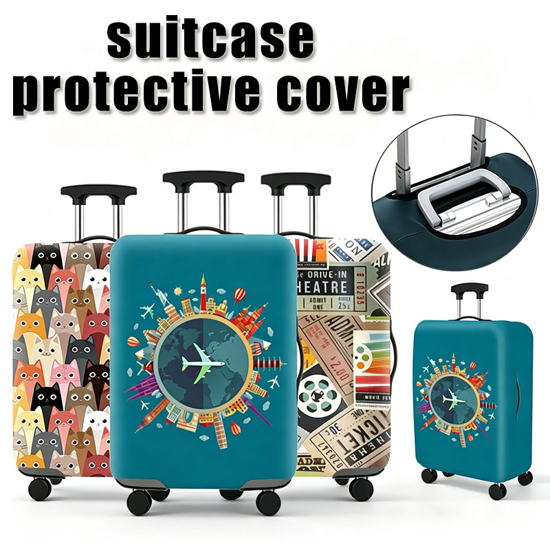 Waterproof Suitcase Cover Protector - Neue Reisekoffer-Schutzhülle Wasserdichter Transportüberzug Koffer-Schutzhülle Lustiger