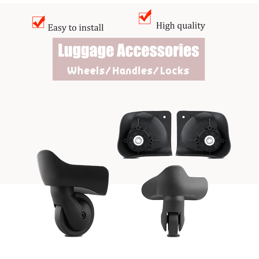 Silent Replacement Luggage Wheels - Ersatz-Rollen W318 für Hartschalenkoffer, universelle Spinner-Rollen,