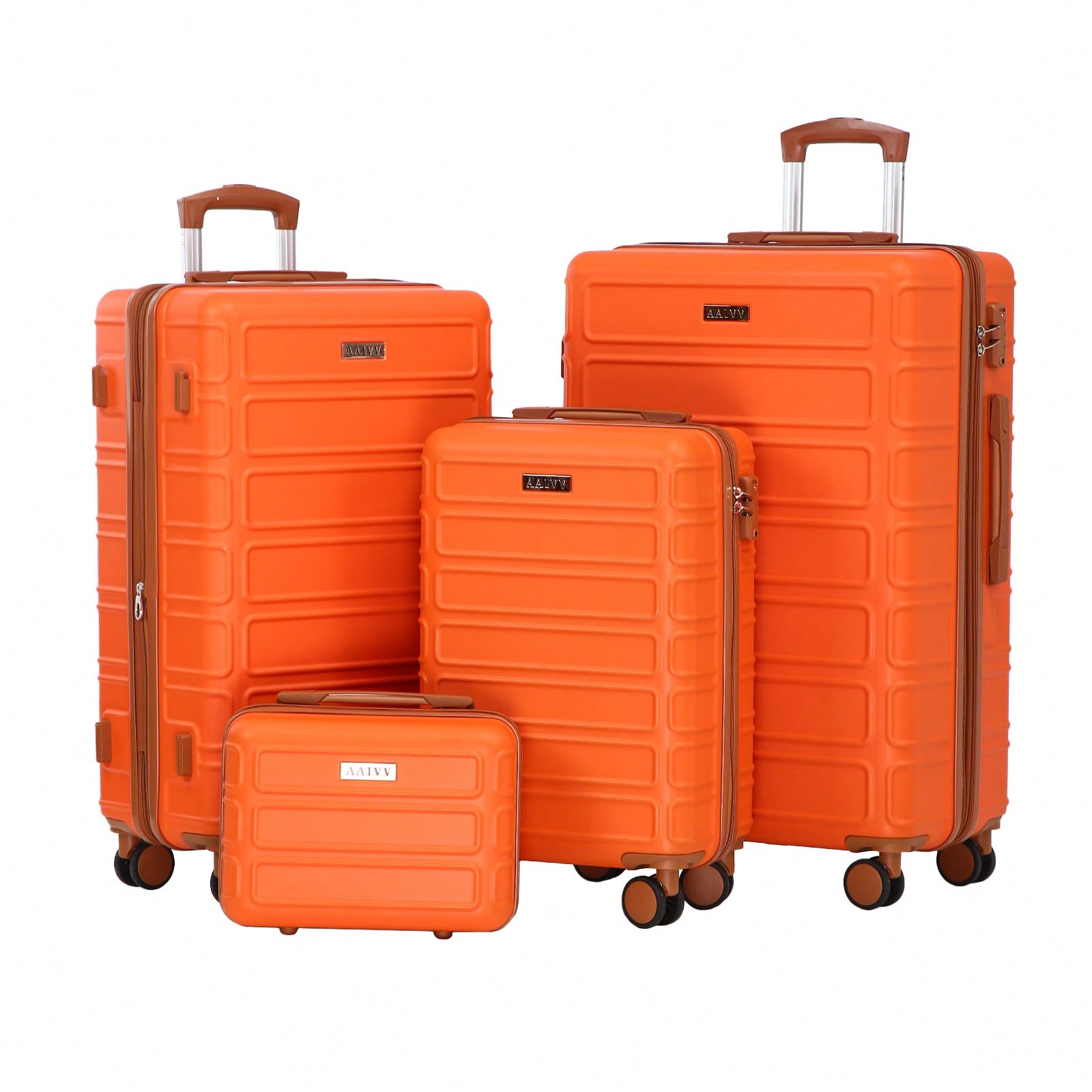 Expandable Hard Shell Luggage Set - 4-in-1 Erweiterbares ABS-Kofferset, 13/20/26/28 Zoll Hartschalenkoffer