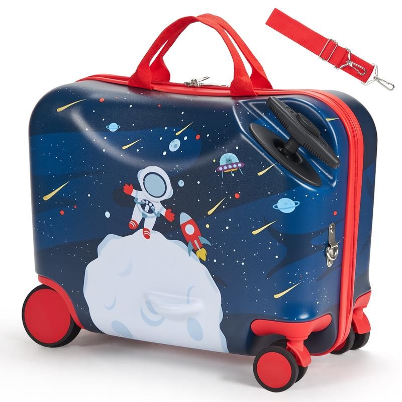 Kids Ride On Suitcase Scooter - Koffer-Roller 18 Zoll Leichter Kinder-Scooter-Koffer mit