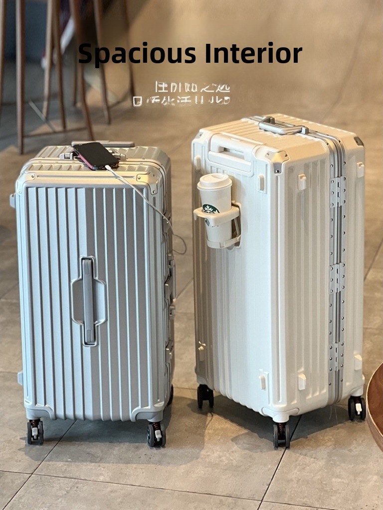 Aluminum Frame Carry On Luggage - Aluminium-Rahmen-Koffer 20 Zoll Handgepäck-Reisetasche mit Schloss