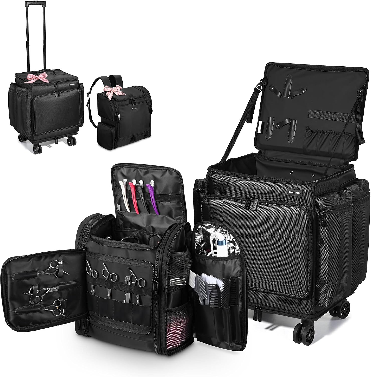 Backpacks - Weicher Rollkoffer für Make-up und Reise,