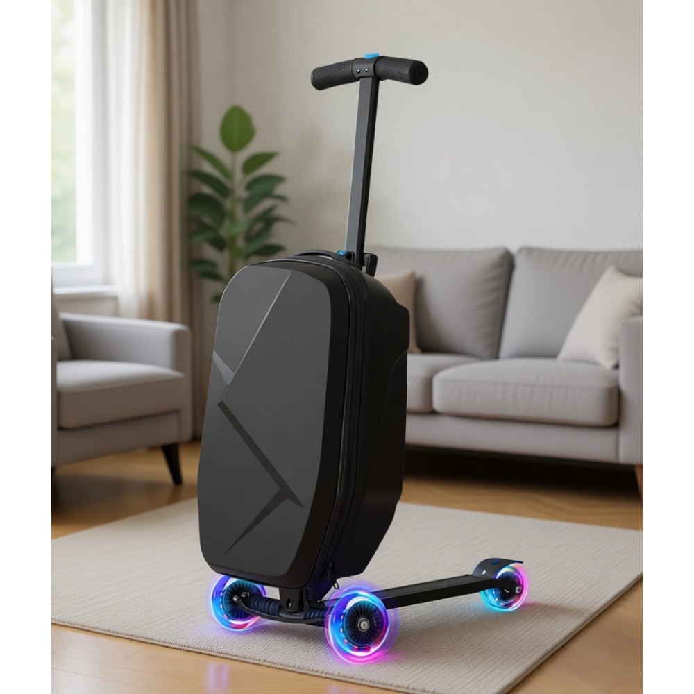 Kids Ride On Suitcase Scooter - Scooter-Koffer für Kinder: Leichter, faltbarer Ride-On-Koffer
