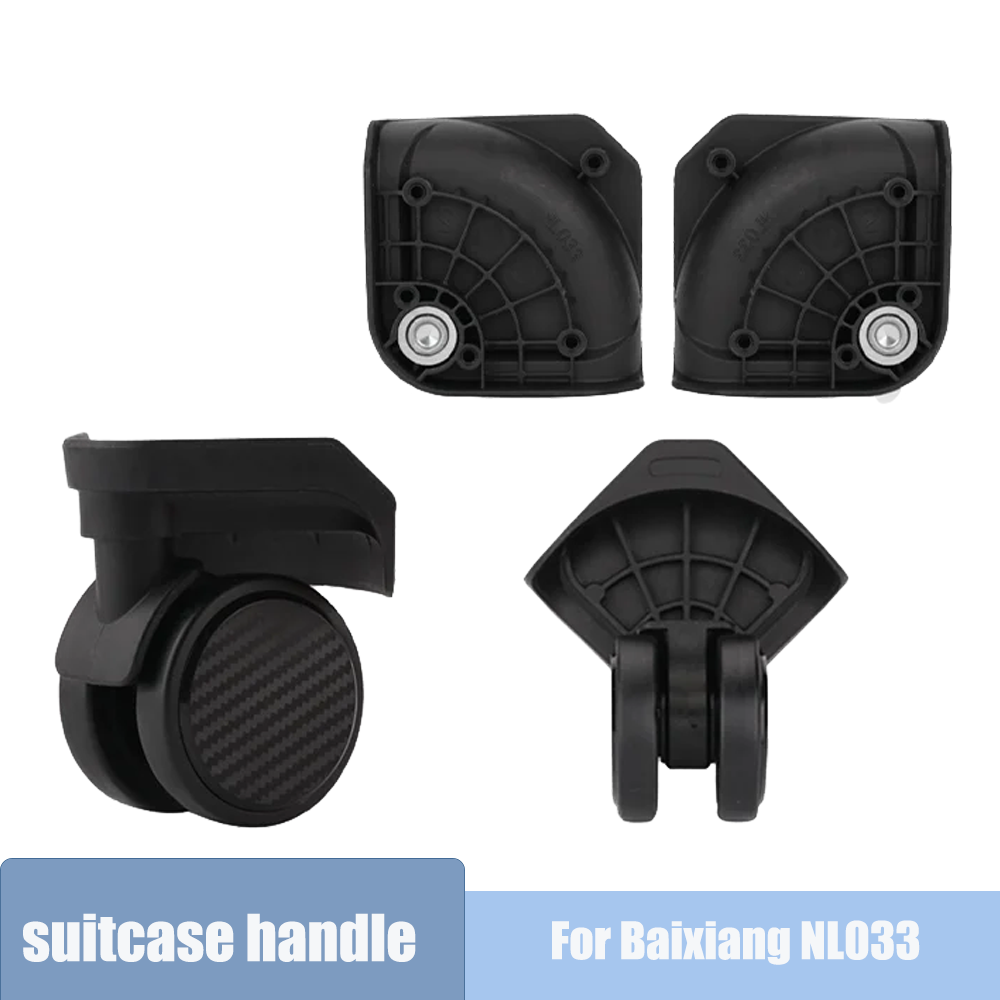 Silent Replacement Luggage Wheels - Ersatz für Baixiang NL033 Spinner-Lenkrollen-Set für