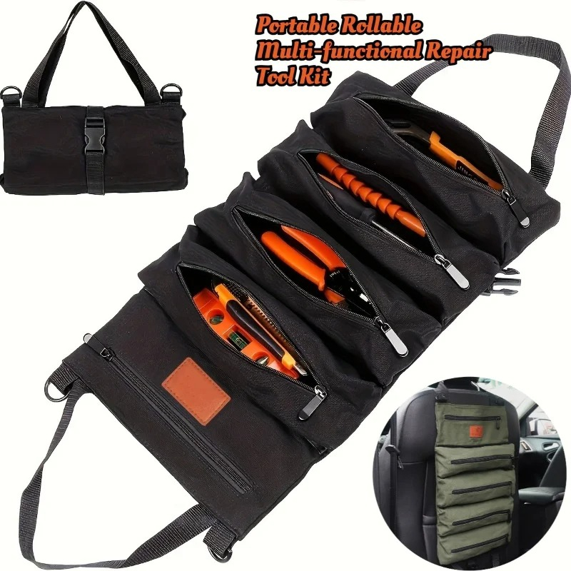 Foldable Rolling Luggage Bag - 1 Stück Mehrzweck-Werkzeugtasche aus Segeltuch, Werkzeug-Organizer