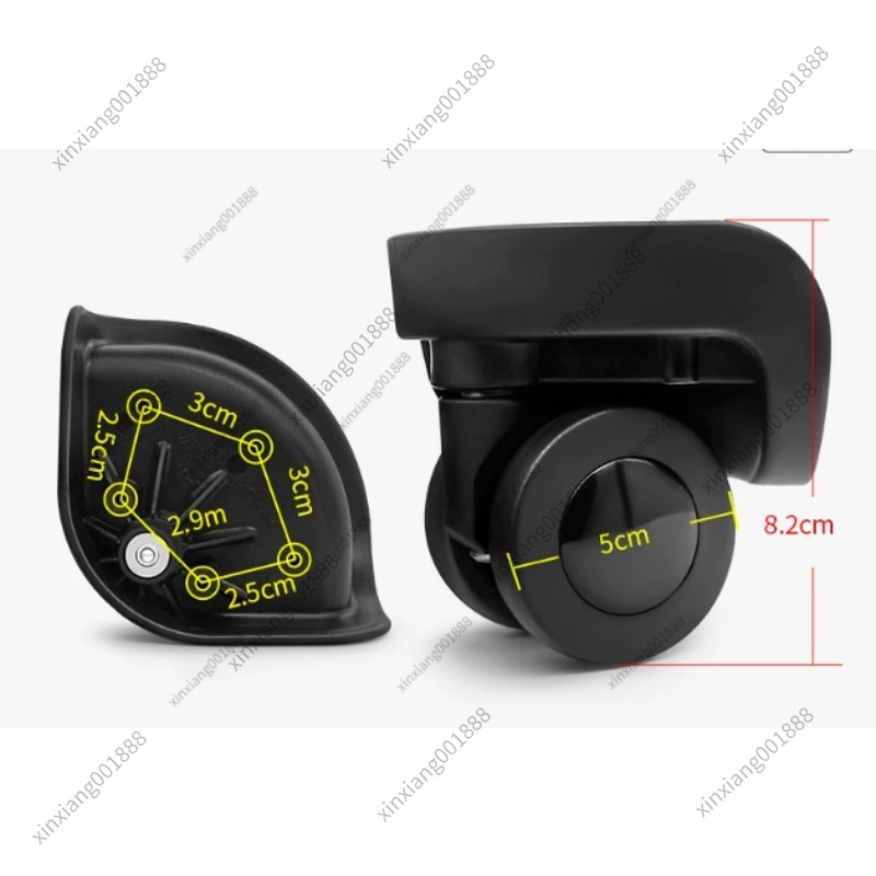 Silent Replacement Luggage Wheels - Für DISSONA Koffer-Ersatzräder, Hongsheng A-58 Universal-Spinner-Räder,