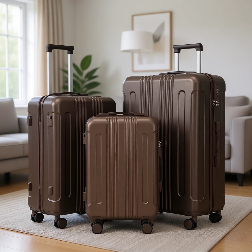 Expandable Hard Shell Luggage Set - 3-teiliges Kofferset Erweiterbare Hartschalen-Koffer mit Rollen