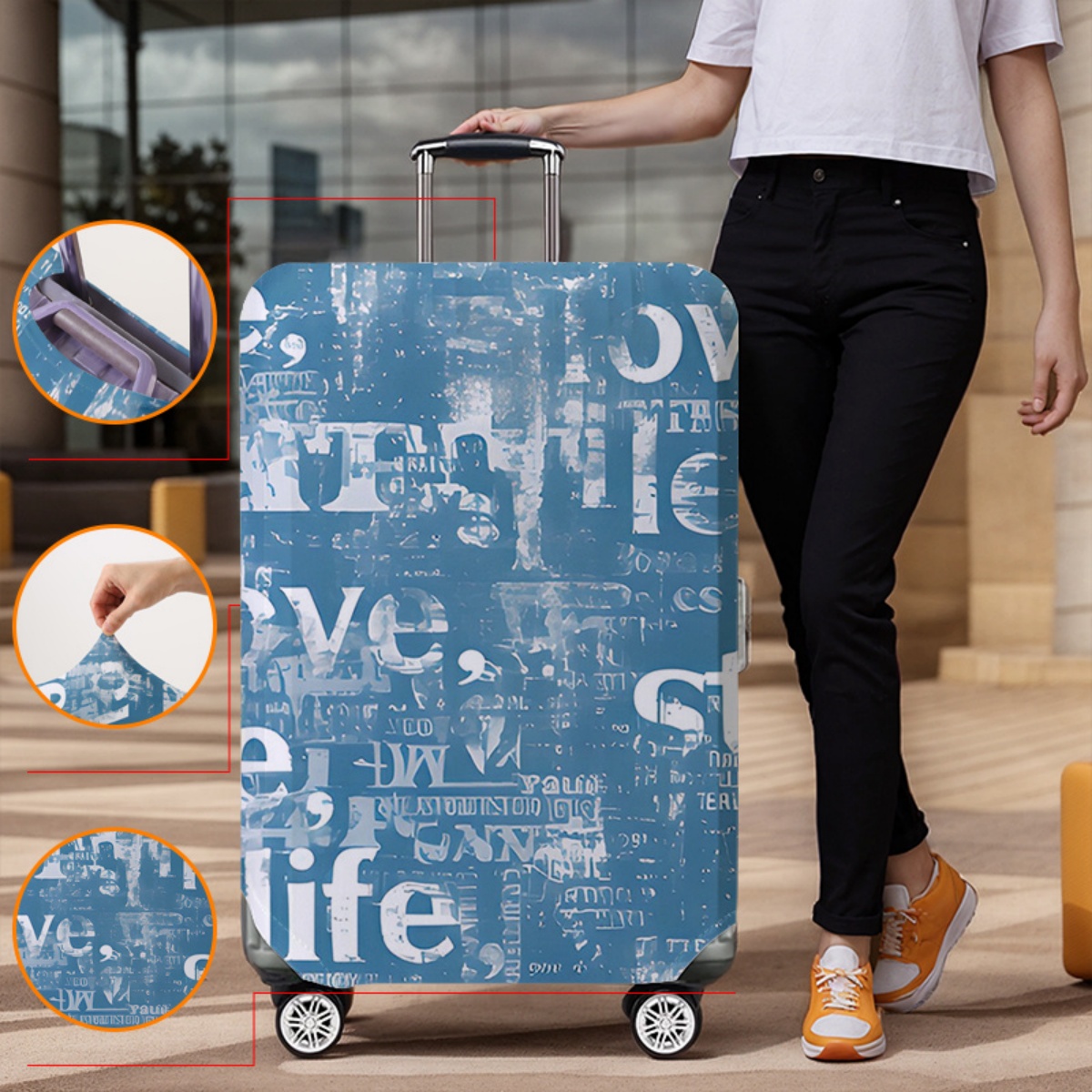 Gepäckabdeckung, elastisch, wa – Waterproof Suitcase Cover Protector Bewertung und Preis