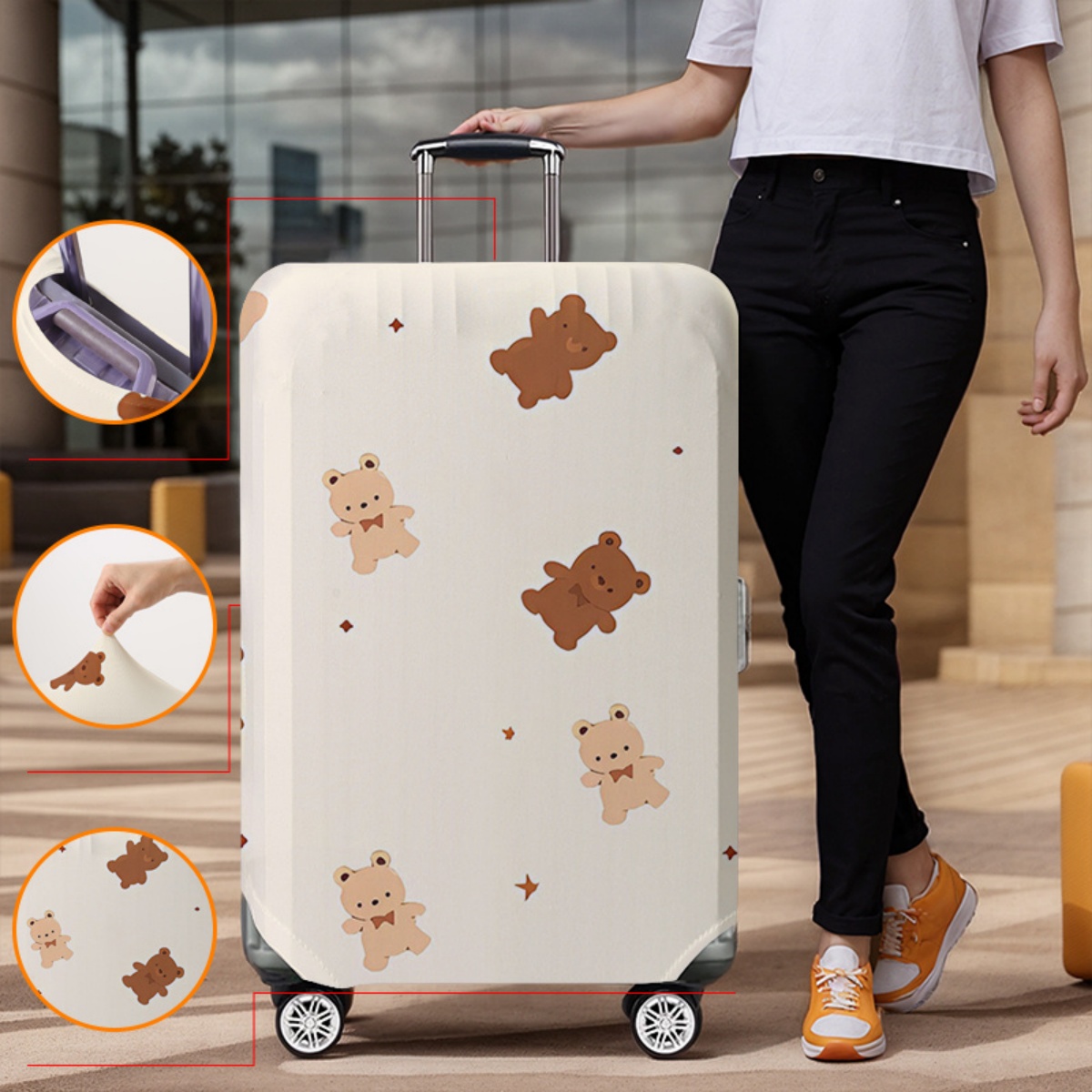 Gepäckabdeckung, elastisch, wa – Waterproof Suitcase Cover Protector Bewertung und Preis