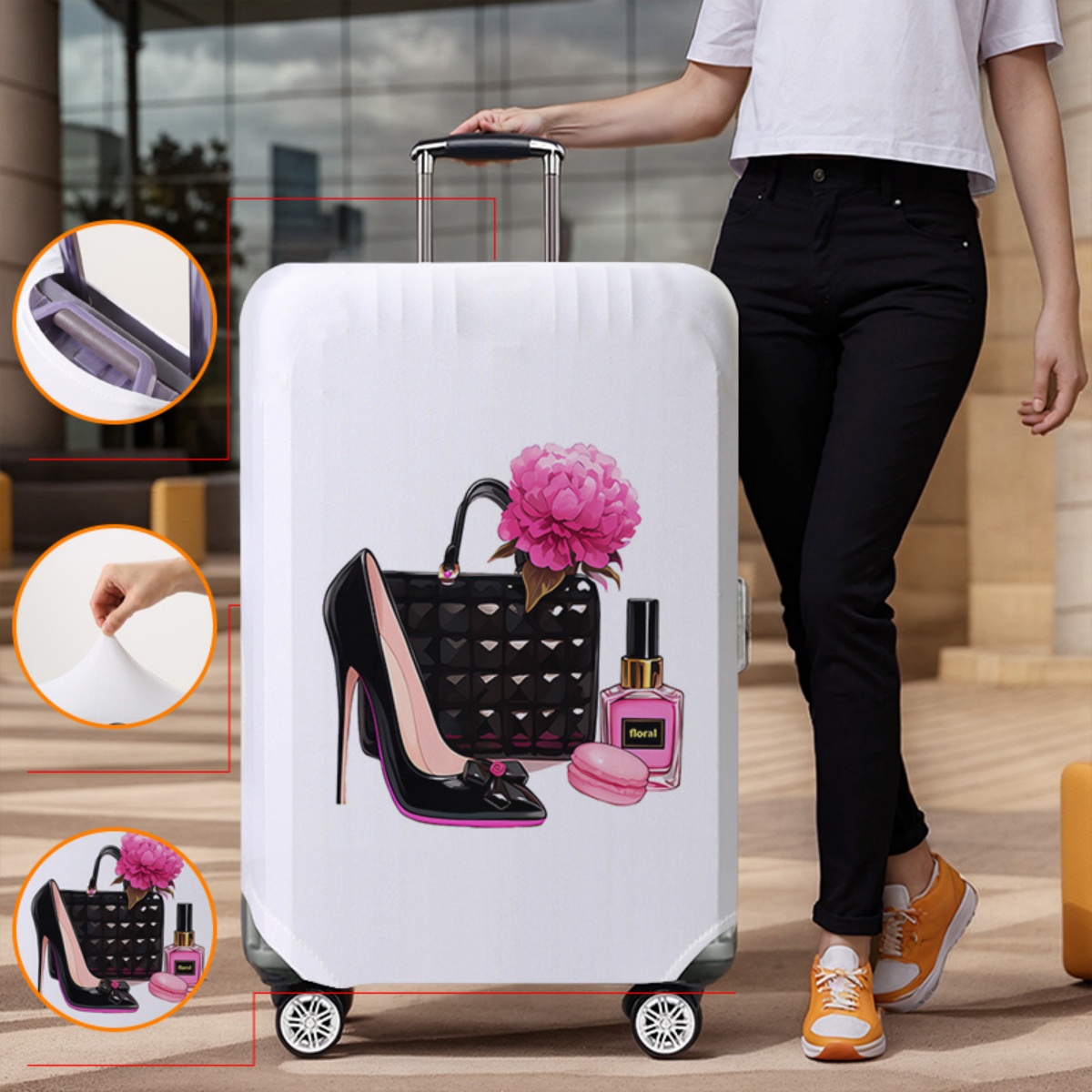 Gepäckabdeckung, elastisch, wa – Waterproof Suitcase Cover Protector Bewertung und Preis