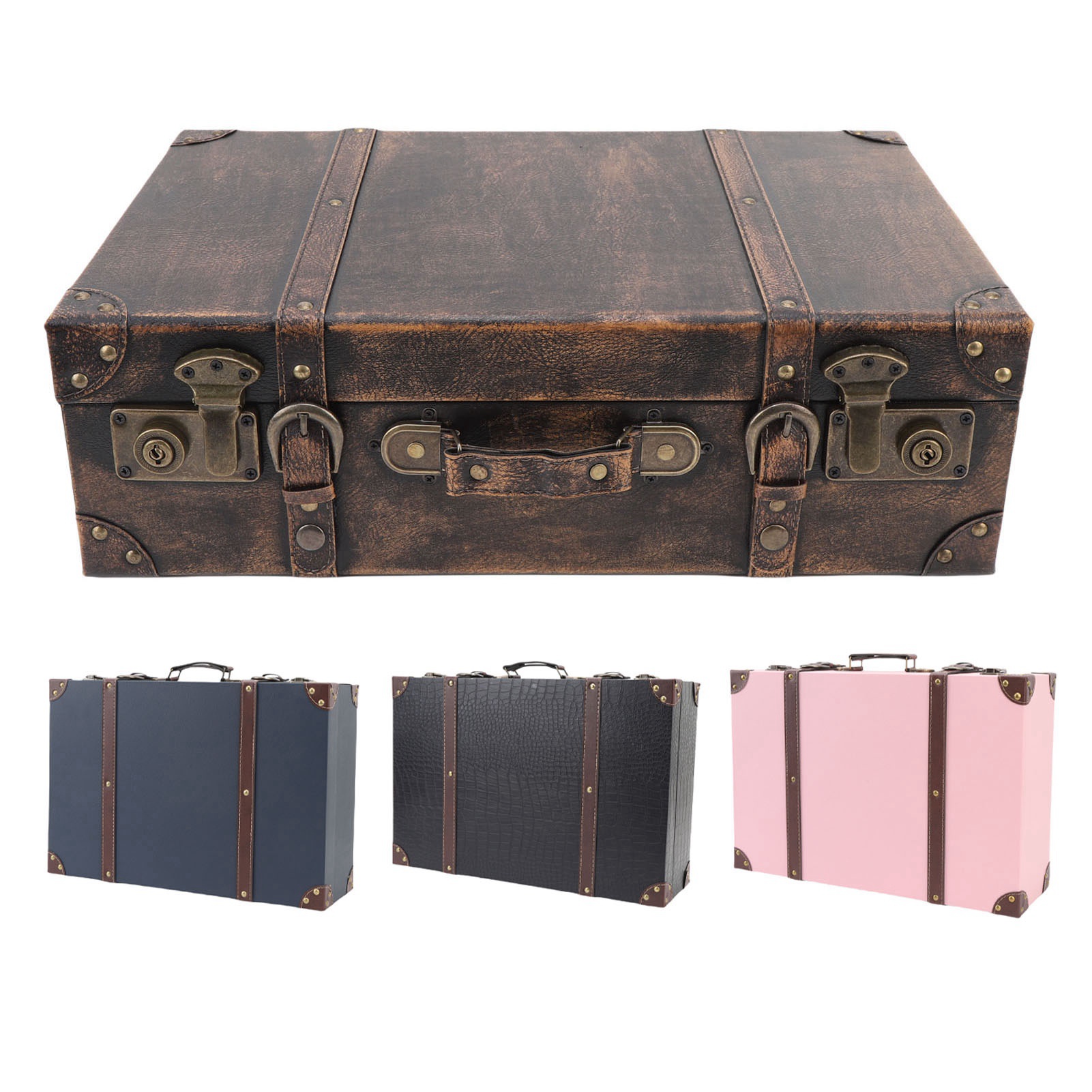 Vintage-Kofferbox im Reisestil – Retro Vintage Trunk Suitcase Bewertung und Preis