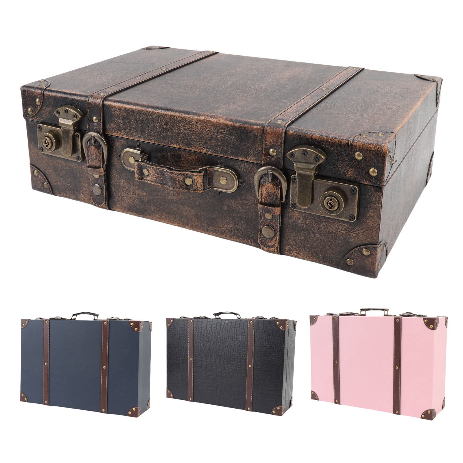 Vintage-Kofferbox im Reisestil – Retro Vintage Trunk Suitcase Bewertung und Preis