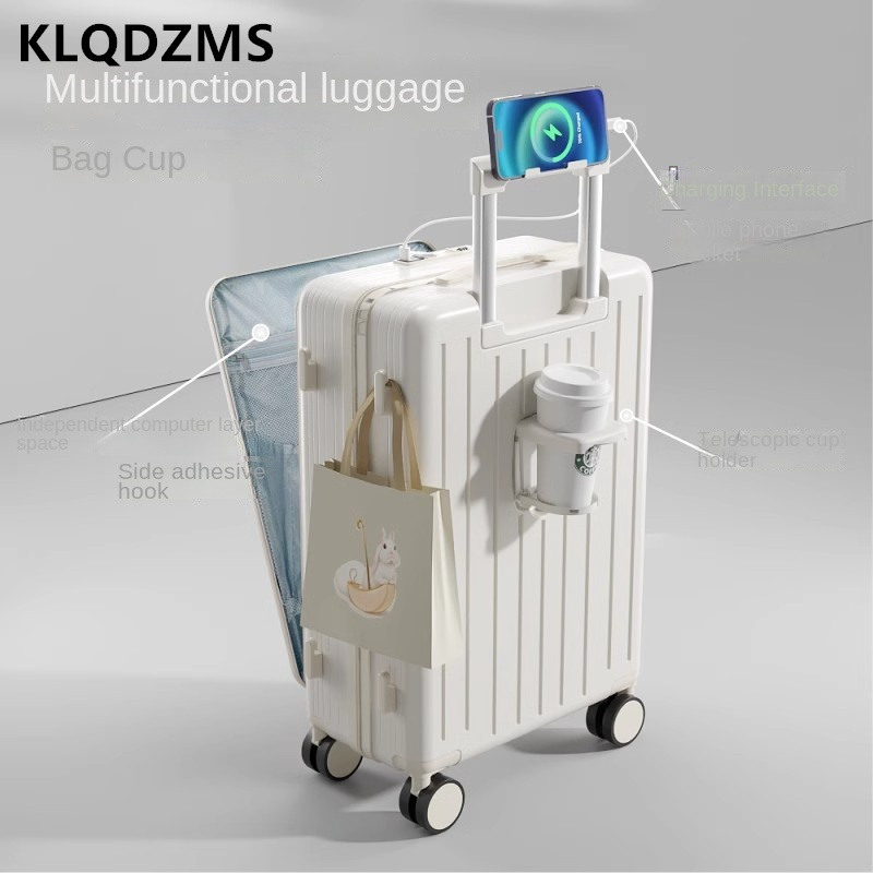 KLQDZMS Hochwertiger Koffer mi – Front Opening Laptop Luggage 24 Inch Bewertung und Preis