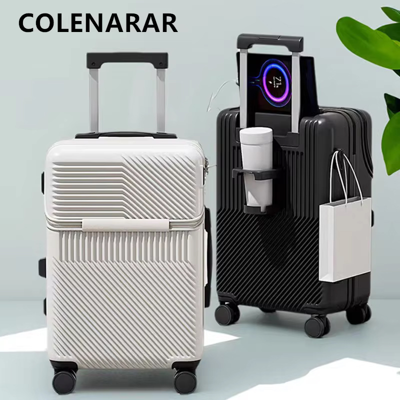 COLENARA Ladekoffer mit Frontö – Front Opening Laptop Luggage 24 Inch Bewertung und Preis