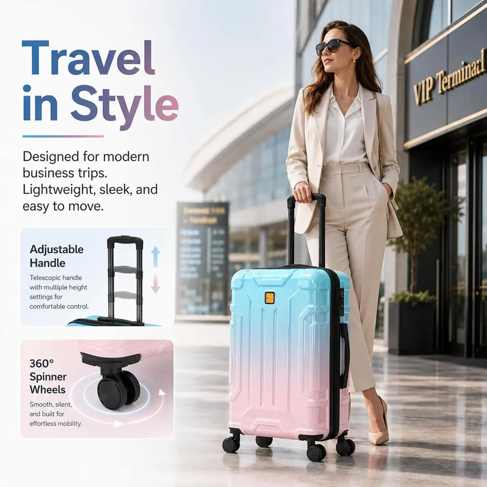 5-teiliges Hartschalen-Koffers – Expandable Hard Shell Luggage Set Bewertung und Preis