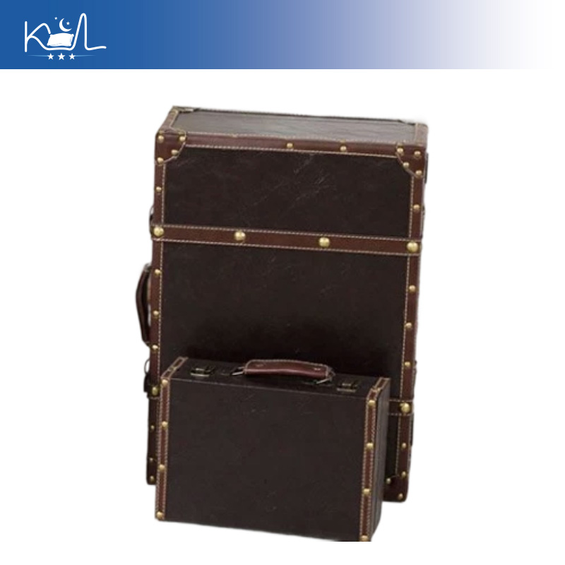 Vintage Brauner Dekorativer Ko – Retro Vintage Trunk Suitcase Bewertung und Preis