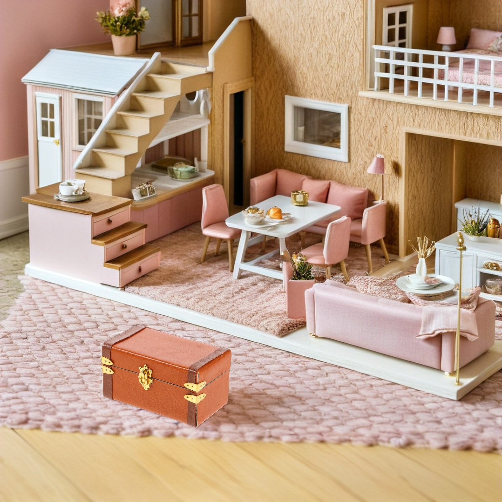 Miniatur-Reisekoffer im Vintag – Retro Vintage Trunk Suitcase Bewertung und Preis