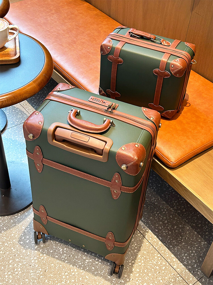 Vintage-Koffer aus PU-Leder fü – Retro Vintage Trunk Suitcase Bewertung und Preis
