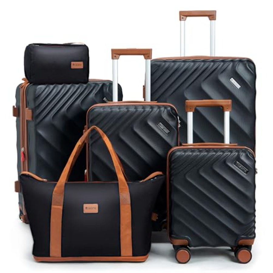 6-teiliges Hartschalen-Koffers – Expandable Hard Shell Luggage Set Bewertung und Preis