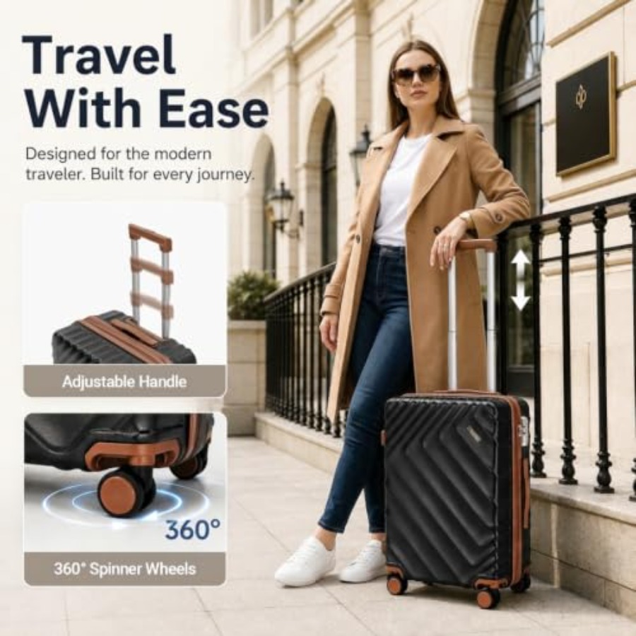 6-teiliges Hartschalen-Koffers – Expandable Hard Shell Luggage Set Bewertung und Preis