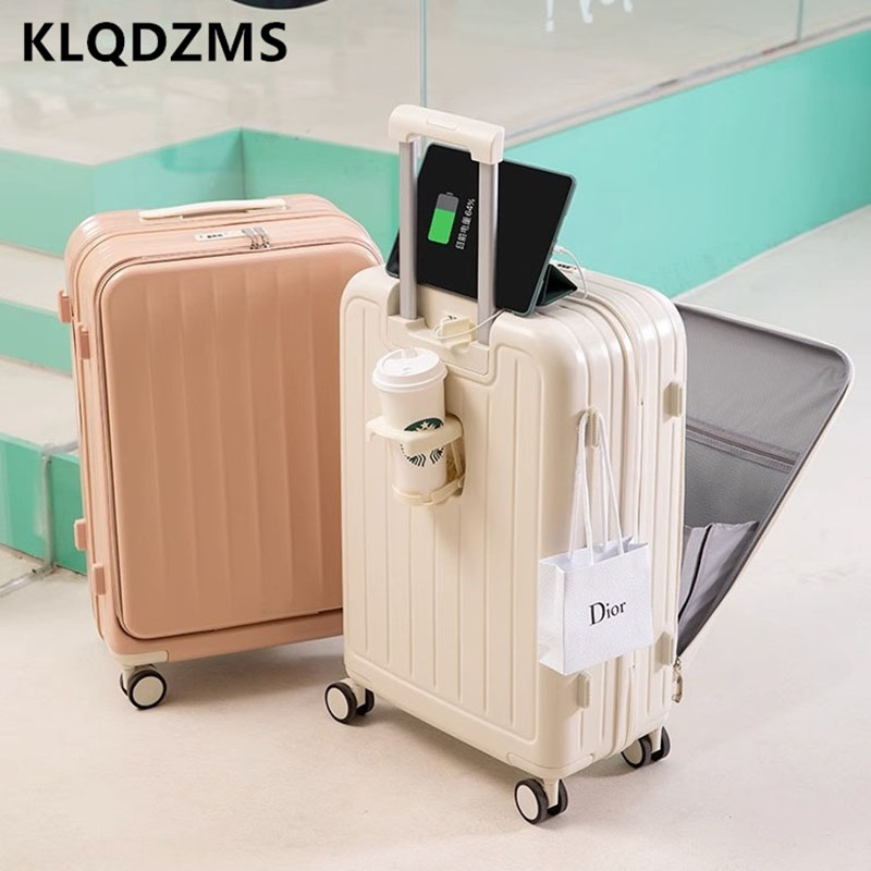 KLQDZMS Multifunktionaler Koff – Front Opening Laptop Luggage 24 Inch Bewertung und Preis