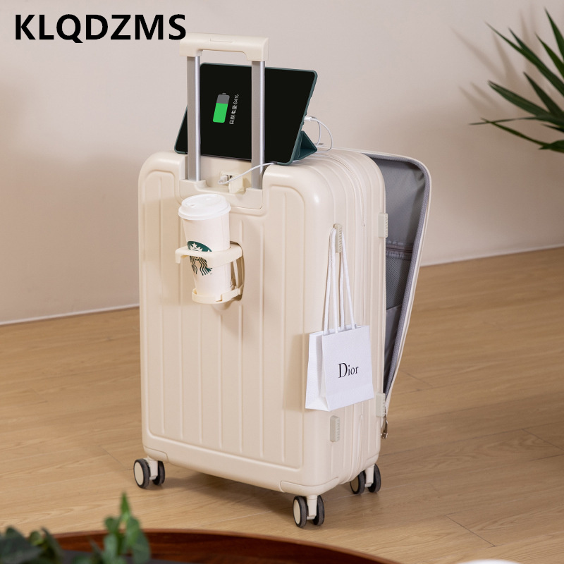 KLQDZMS Multifunktionaler Koff – Front Opening Laptop Luggage 24 Inch Bewertung und Preis