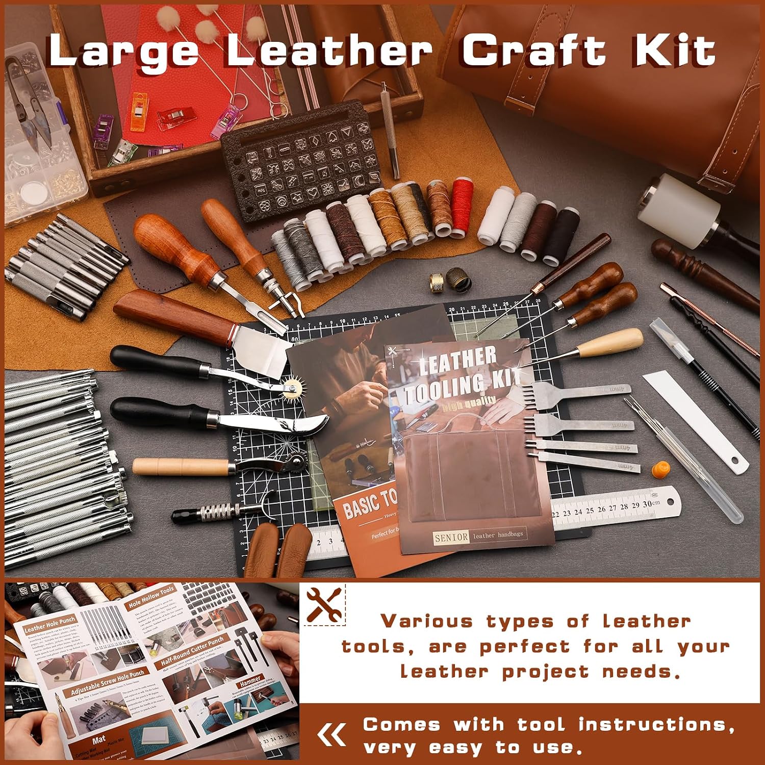 Lederbearbeitungs-Set mit Werk – Handbags Bewertung und Preis