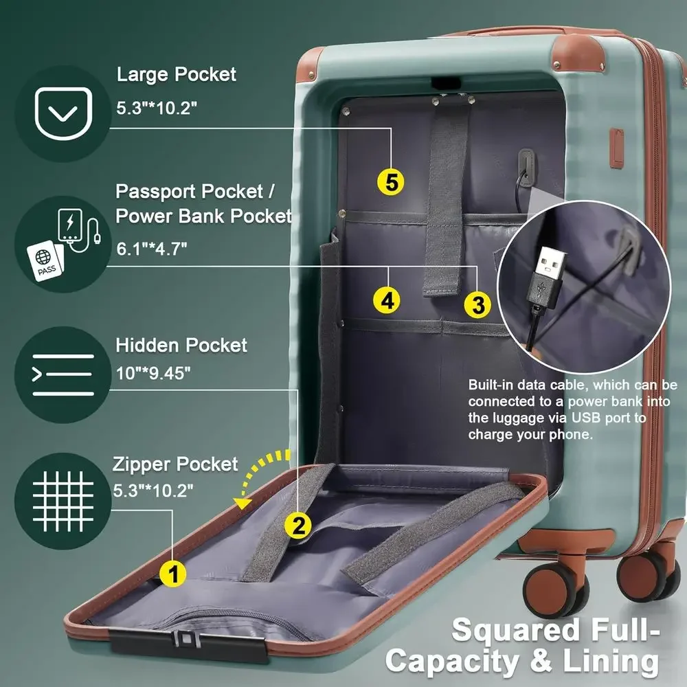 5-teiliges Erweiterbares Harts – Expandable Hard Shell Luggage Set Bewertung und Preis