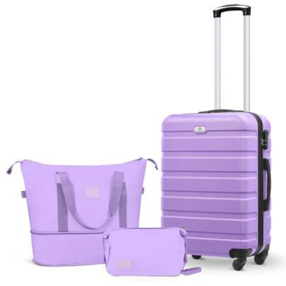 3-teiliges Handgepäck-Set, 20  – Expandable Hard Shell Luggage Set Bewertung und Preis