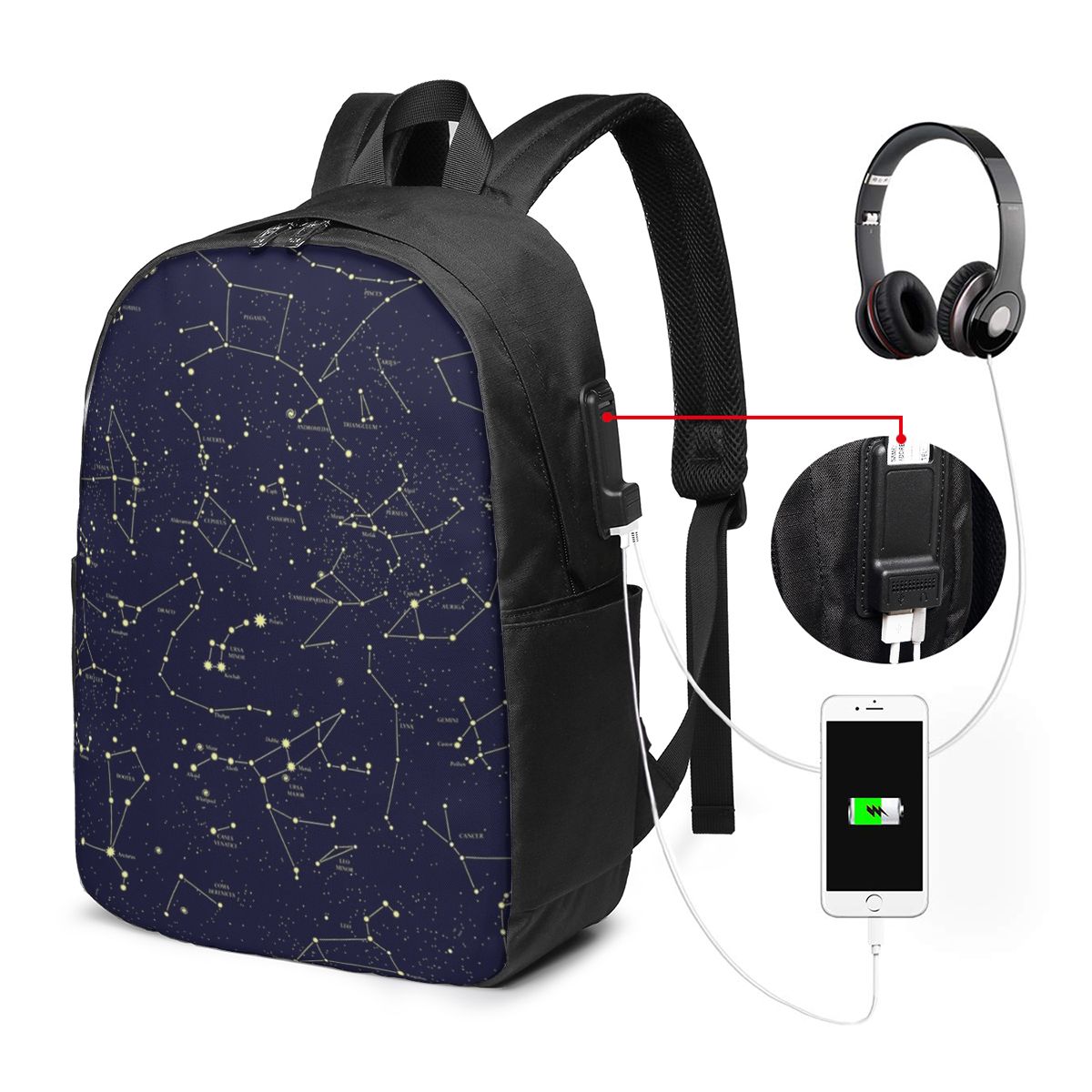 Nachthimmel, goldene himmlisch – Travel Bags Bewertung und Preis