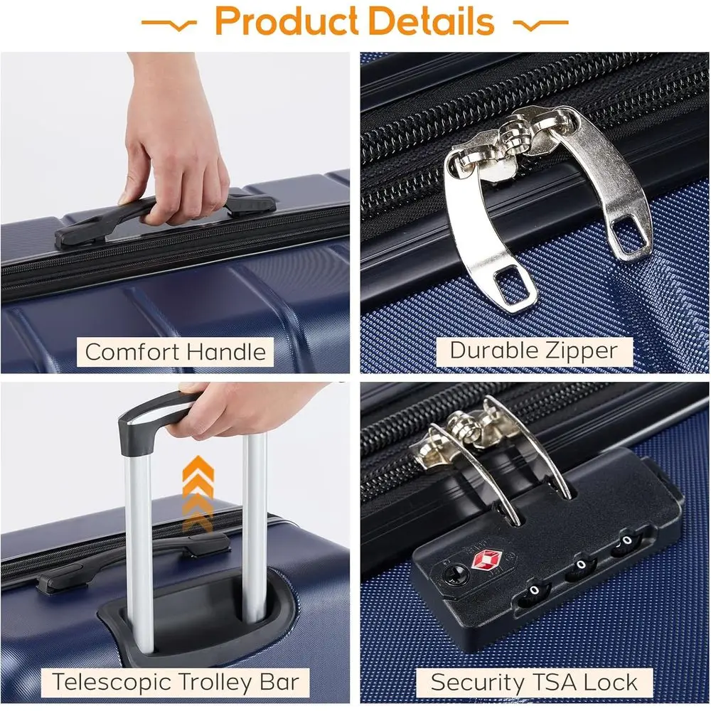 3-teiliges Hartschalen-Koffers – Expandable Hard Shell Luggage Set Bewertung und Preis
