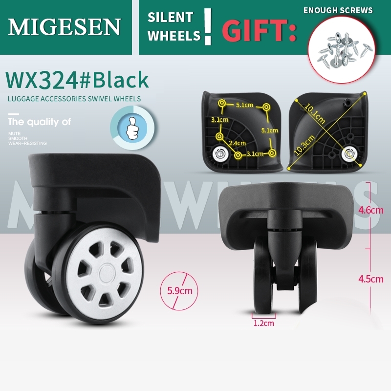 1 Paar Universal-Gepäckrad-Ers – Silent Replacement Luggage Wheels Bewertung und Preis