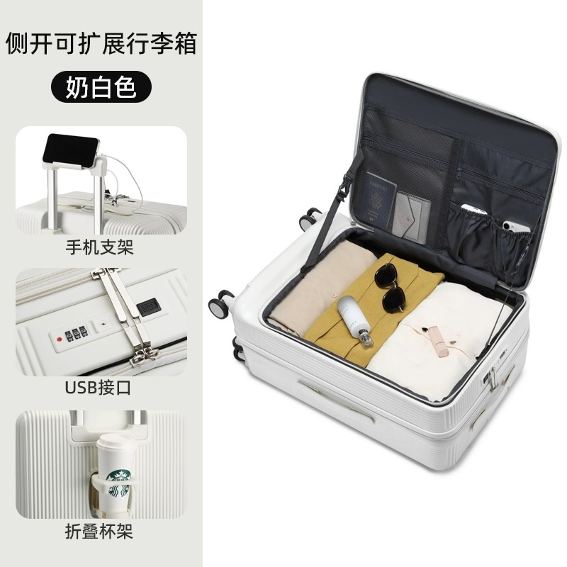 Heiß! Neue 20/22/24/26/28 zoll – Front Opening Laptop Luggage 24 Inch Bewertung und Preis