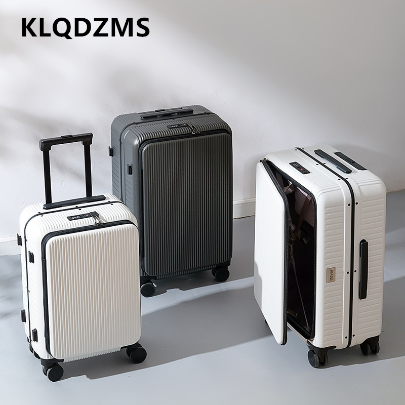 KLQDZMS 20/24 Zoll Rollkoffer  – Front Opening Laptop Luggage 24 Inch Bewertung und Preis