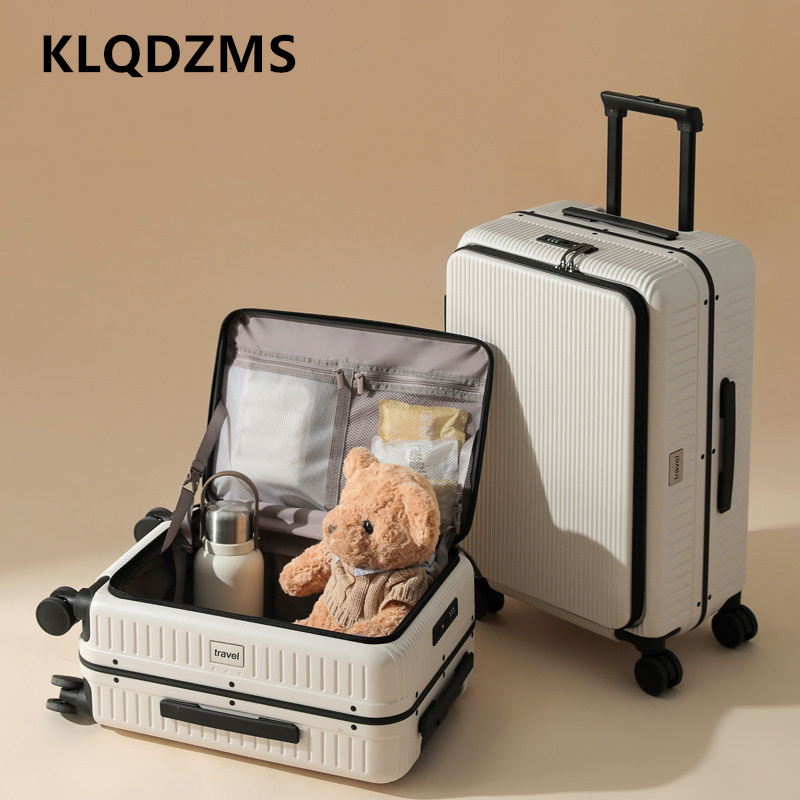 KLQDZMS 20/24 Zoll Rollkoffer  – Front Opening Laptop Luggage 24 Inch Bewertung und Preis