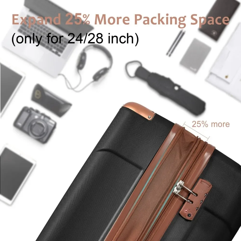 Kofferset 3-teilig, erweiterba – Expandable Hard Shell Luggage Set Bewertung und Preis