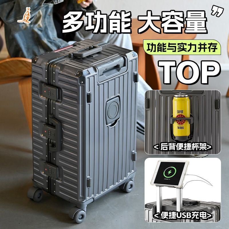 Großer Reisekoffer mit Alumini – Aluminum Frame Carry On Luggage Bewertung und Preis