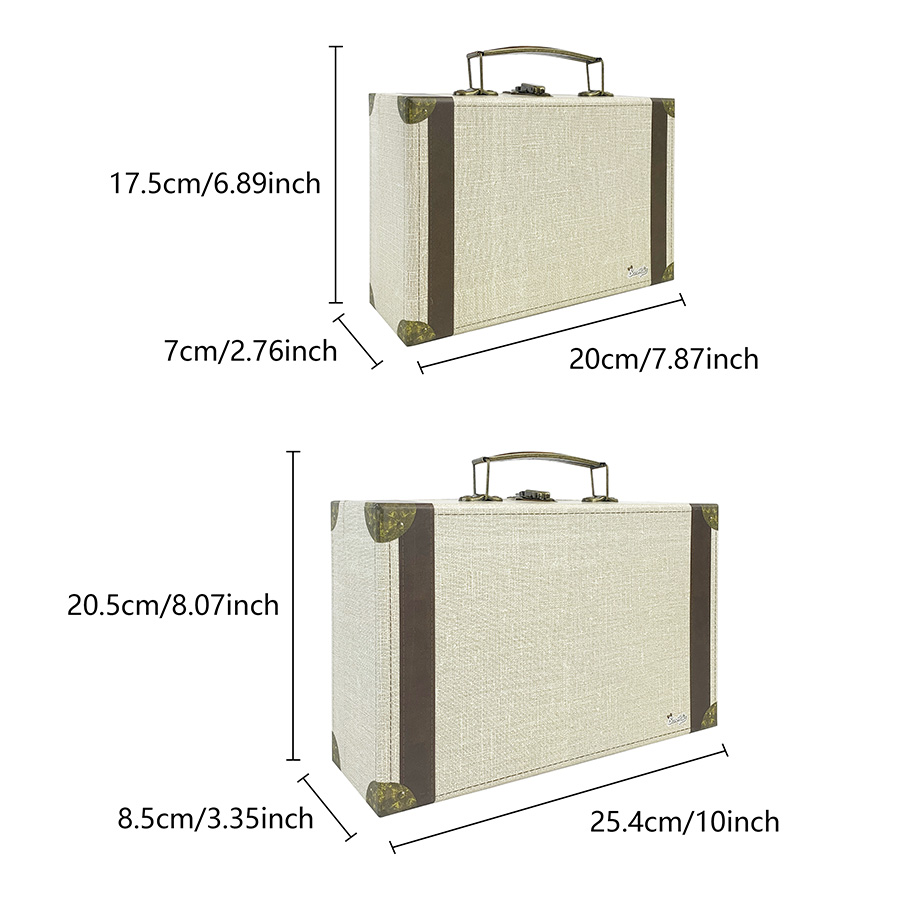 2 Stück Vintage Koffer-Stil Au – Retro Vintage Trunk Suitcase Bewertung und Preis