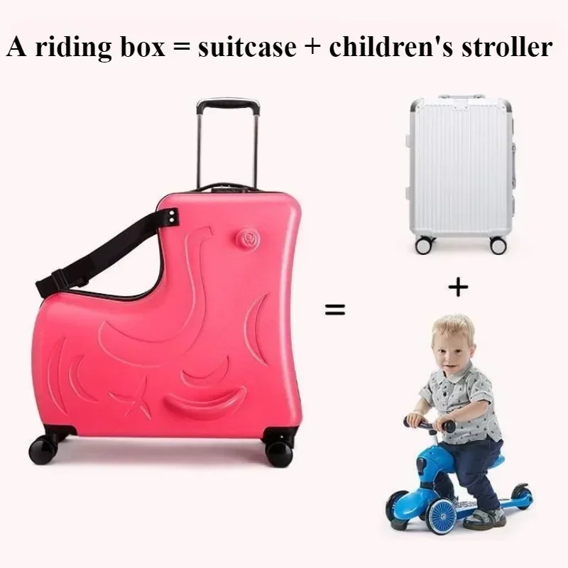 Kinder-Rollkoffer mit Rädern,  – Kids Ride On Suitcase Scooter Bewertung und Preis