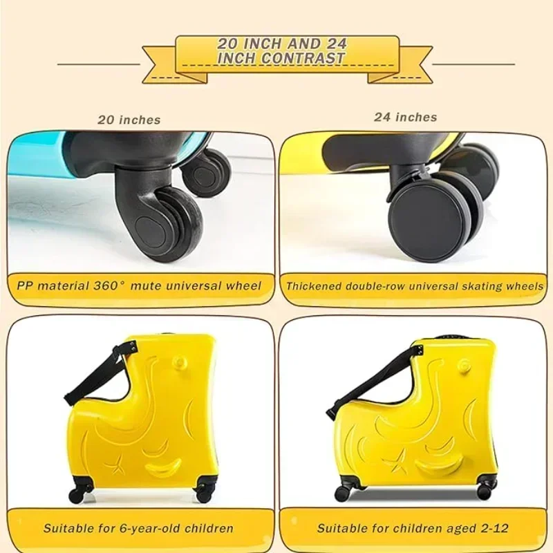 Kinder-Rollkoffer mit Rädern,  – Kids Ride On Suitcase Scooter Bewertung und Preis