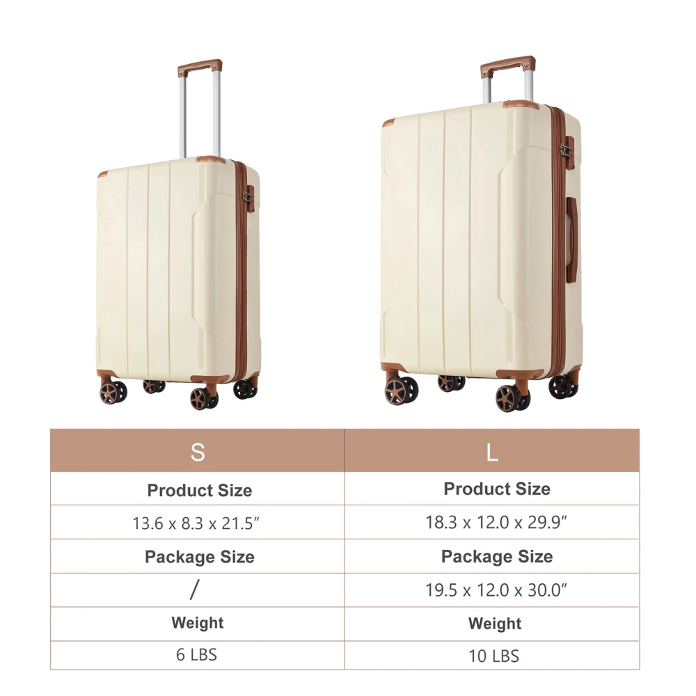 Hartschalen-ABS-Kofferset 2-te – Expandable Hard Shell Luggage Set Bewertung und Preis