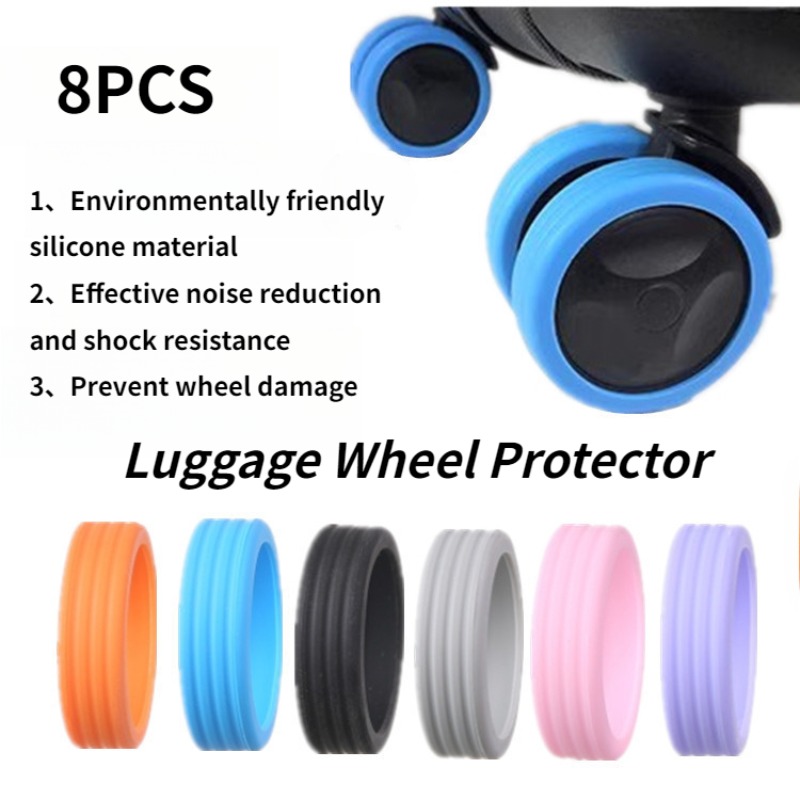 8 Stück Geräuschlose Gummi-Rol – Silent Replacement Luggage Wheels Bewertung und Preis