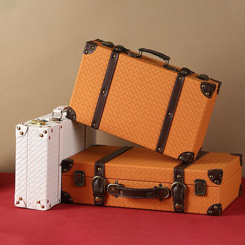 Vintage-Koffer aus Holz, multi – Retro Vintage Trunk Suitcase Bewertung und Preis